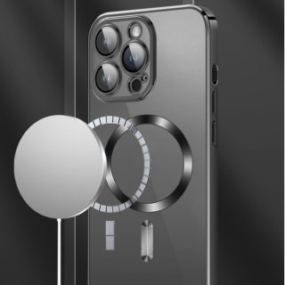 Etui case na Samsung Galaxy S24 FE Electroplated Magsafe - czarne