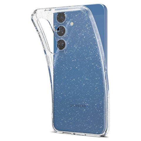 Etui na Samsung Galaxy S25+Liquid Crystal - brokatowo przezroczyste
