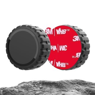 Etui na lokalizator Apple AirTag zakręcane wodoodporne samoprzylepne - czarne