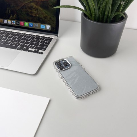 Etui ochronne na Samsung Galaxy S24 FE Glitter Case - przezroczyste z brokatem