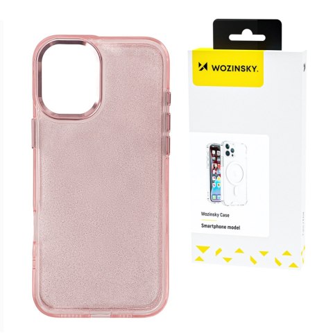 Etui ochronne na Samsung Galaxy S24 FE Glitter Case - różowe z brokatem