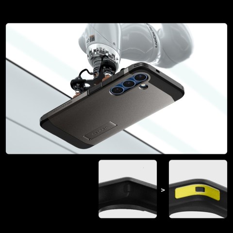 Etui pokrowiec na Samsung Galaxy S25+ Tough Armor MagSafe - szare