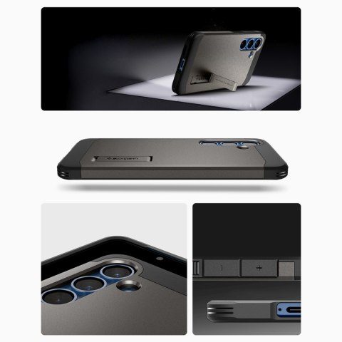 Etui pokrowiec na Samsung Galaxy S25+ Tough Armor MagSafe - szare