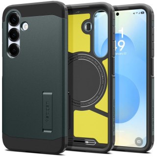 Etui pokrowiec na Samsung Galaxy S25+ Tough Armor MagSafe - zielone