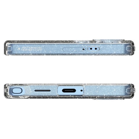 Etui pokrowiec na Samsung Galaxy S25 Ultra Liquid Crystal - przezroczysto-brokatowe