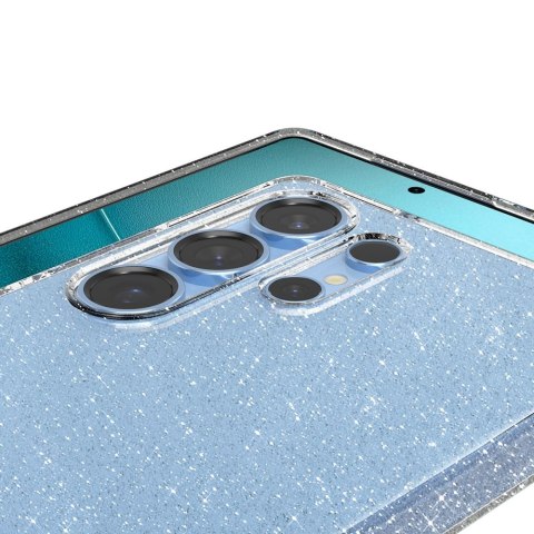 Etui pokrowiec na Samsung Galaxy S25 Ultra Liquid Crystal - przezroczysto-brokatowe