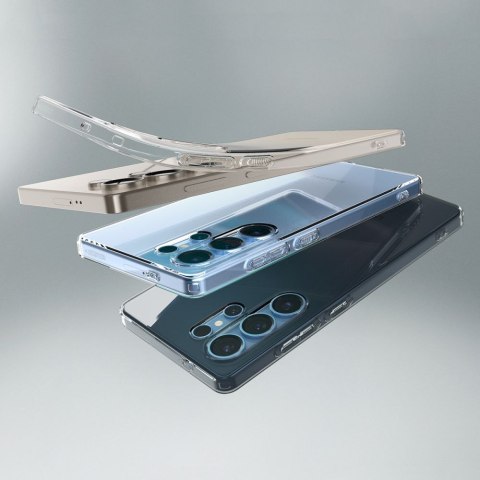 Etui pokrowiec na Samsung Galaxy S25 Ultra Liquid Crystal - przezroczysto-brokatowe