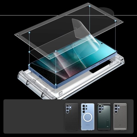 Szkło hybrydowe na Samsung Galaxy S25 Ultra Elite Shield EZ FIT - przezroczyste