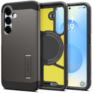 Etui na Samsung Galaxy S25 z podstawką Tough Armor MagSafe - szare