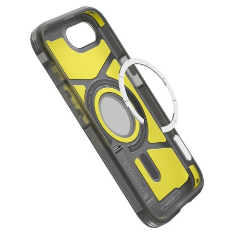 Etui plecki na iPhone 16e z podstawką Tough Armor MagSafe - przezroczysto-szare