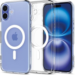 Etui plecki na iPhone 16 Plus Ultra Hybrid Mag z MagSafe - przezroczyste białe