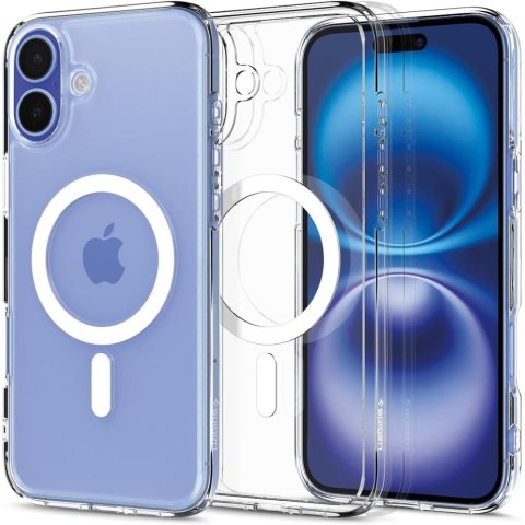 Etui plecki na iPhone 16 Plus Ultra Hybrid Mag z MagSafe - przezroczyste białe