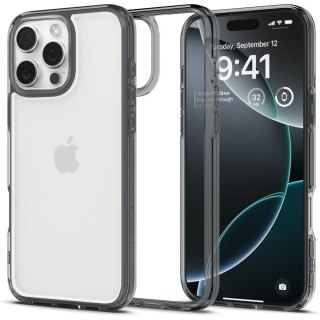 Etui plecki na iPhone 16 Pro Ultra Hybrid - przezroczyste szare