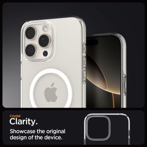 Etui pokrowiec na iPhone 16 Pro Liquid Crystal Mag MagSafe - przezroczyste