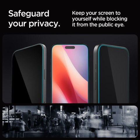 Szkło hartowane na iPhone 16 Pro Glas.tR EZ Fit Privacy - 2 szt.