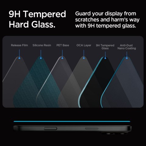 Szkło hartowane na iPhone 16 Pro Glas.tR EZ Fit Privacy - 2 szt.