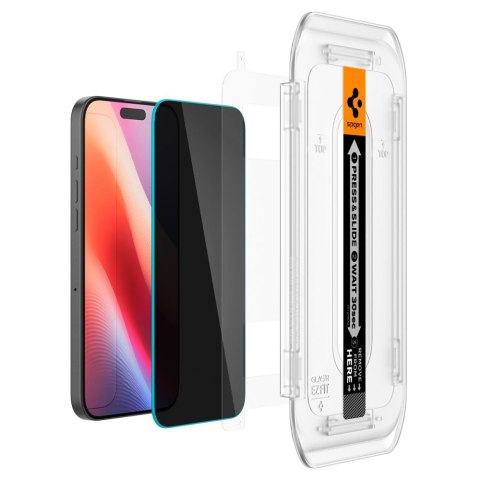 Szkło hartowane na iPhone 16 Pro Glas.tR EZ Fit Privacy - 2 szt.