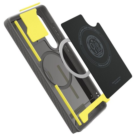 Etui case na Samsung Galaxy S25 z MagSafe Rugged Armor Mag - szare