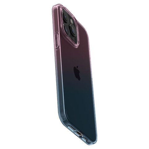 Etui case na iPhone 15 Pro Liquid Crystal - różowo niebieskie