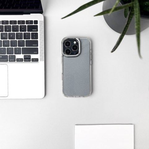 Etui pokrowiec na Samsung Galaxy S25 Glitter Case - przezroczyste z brokatem