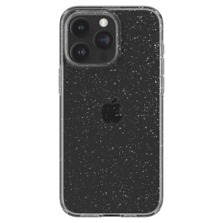 Etui pokrowiec na iPhone 15 Pro Max Liquid Crystal - przezroczysto brokatowe