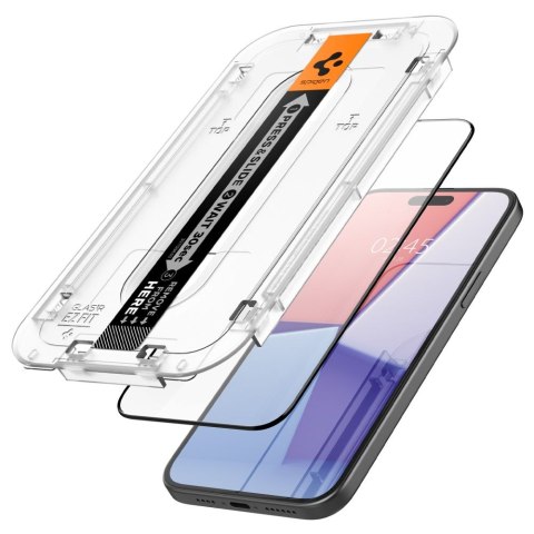 Szkło hartowane ochronne na iPhone 15 Glas.tR EZ Fit FC - czarne