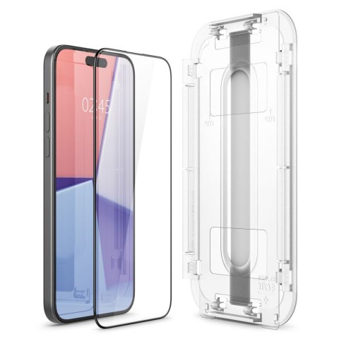Szkło hartowane ochronne na iPhone 15 Plus Glas.tR EZ Fit FC - czarne