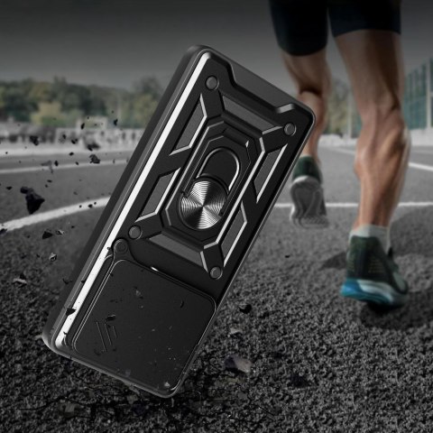 Etui case na Motorola Edge 60 Fusion z podstawką osłoną obiektywu CamShield Pro - czarne