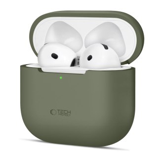 Etui ochronne silikonowe na słuchawki Apple AirPods 4 - oliwkowe