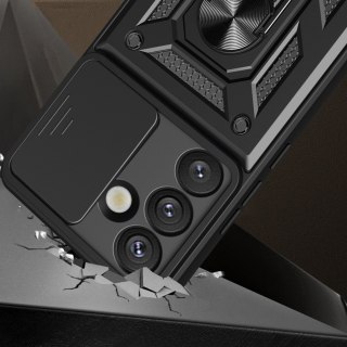 Pancerne etui z podstawką osłoną aparatu na OnePlus 13 5G Hybrid Armor Camshield - czarne