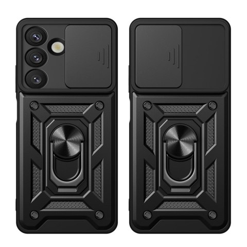 Pancerne etui z podstawką osłoną aparatu na OnePlus 13R 5G / Ace 5 5G / Ace Pro 5G Hybrid Armor Camshield - czarne