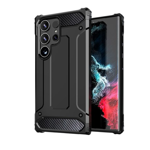 Pancerne hybrydowe etui na Xiaomi Redmi Note 14 5G Hybrid Armor - czarne
