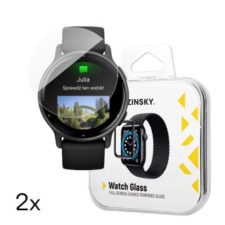 Szkło hartowane do zegarka Garmin Vivoactive 5 Full Glue - 2 szt.