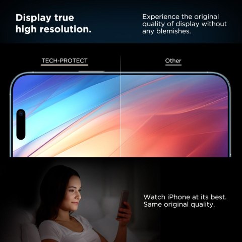 Szkło hartowane na iPhone 16 Pro z ramką instalacyjną Quick Set+ - 2 szt.