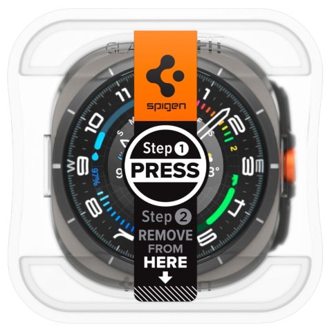 Szkło hartowane z ramką montażową na Samsung Galaxy Watch Ultra 47 mm - 2 szt.