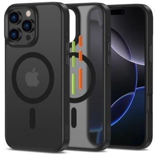 Etui case na iPhone 16 Pro z nakładkami na przyciski MagMat Magsafe - czarny mat