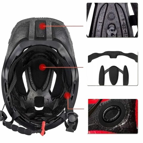 Kask rowerowy dziecięcy z odpinaną szczęką rozmiar S - fioletowo-różowy