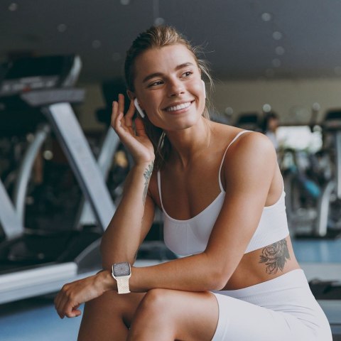 Pasek pleciony na Apple Watch 44 / 45 / 46 / 49 mm - szary