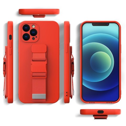 Silikonowe etui ze smyczą paskiem do Xiaomi Poco M4 Pro 5G Rope Case - czarny