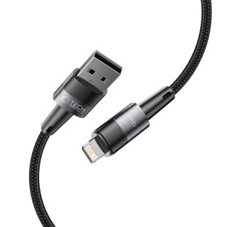 Kabel przewód USB-A - iPhone Lightning 12W 2.4A 2m - szary