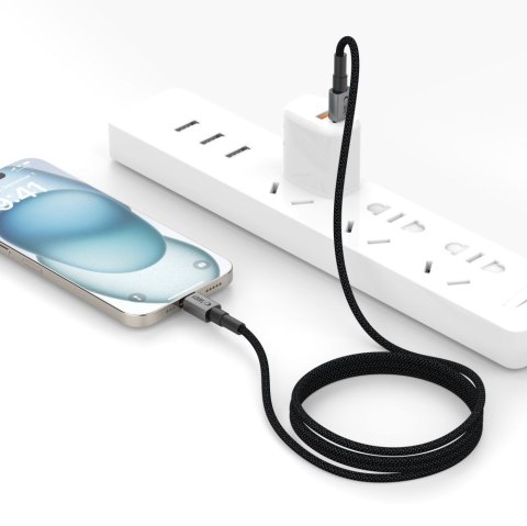 Kabel przewód USB-C PD 100W 5A 300 cm - szary