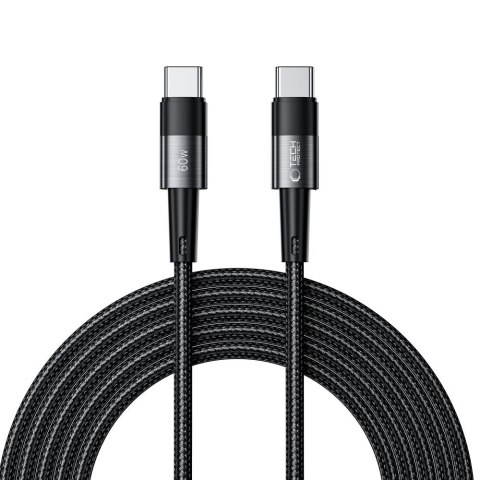 Kabel przewód USB-C PD 60W 3A 3m - szary