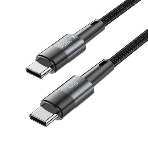 Kabel przewód USB-C PD 60W 3A 3m - szary