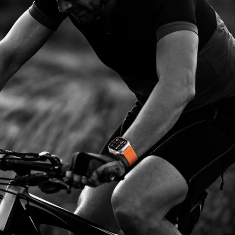 Pasek Apple Watch 44 / 45 / 46 / 49 mm Nylon Clasp - pomarańczowy