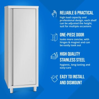 Szafa gastronomiczna na naczynia 3 półki STAL 60 x 70 x 180 cm