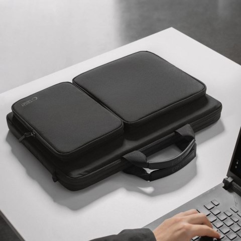 Torba na laptopa 17'' i akcesoria 44x31x7cm - czarna