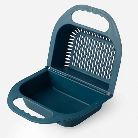 Durszlak cedzak sitko składane na zlew z uchwytami