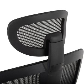 Fotel krzesło biurowe ergonomiczne z oparciem z siatki regulowane do 150 kg