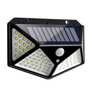 Lampa solarna ogrodowa zewnętrzna z czujnikami ruchu zmierzchu 100 LED