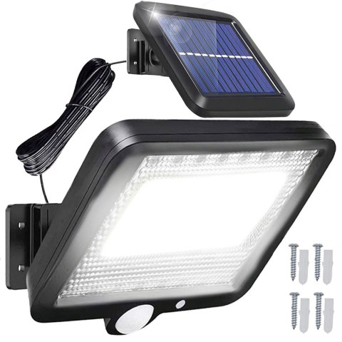 Lampa solarna zewnętrzna z czujnikami ruchu zmierzchu 100 LED
